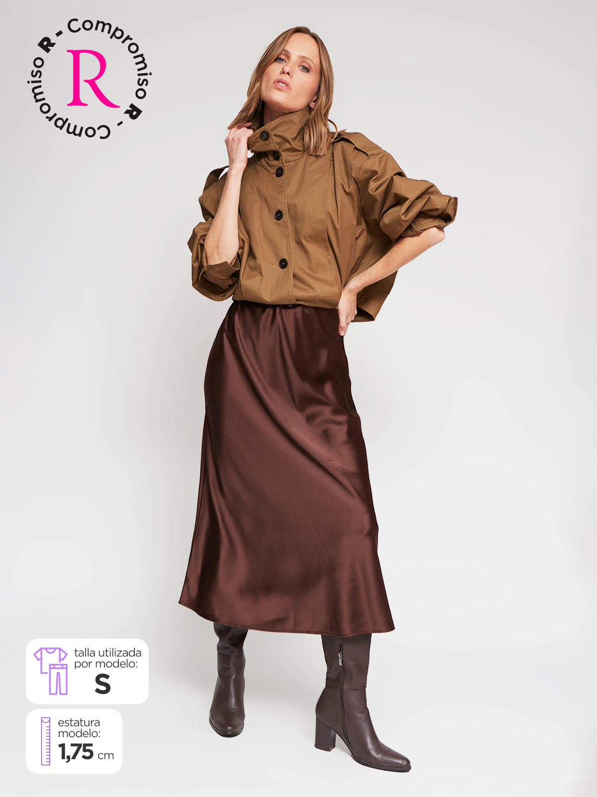 FALDA LARGA MUJER MARQUIS BATIN - 1