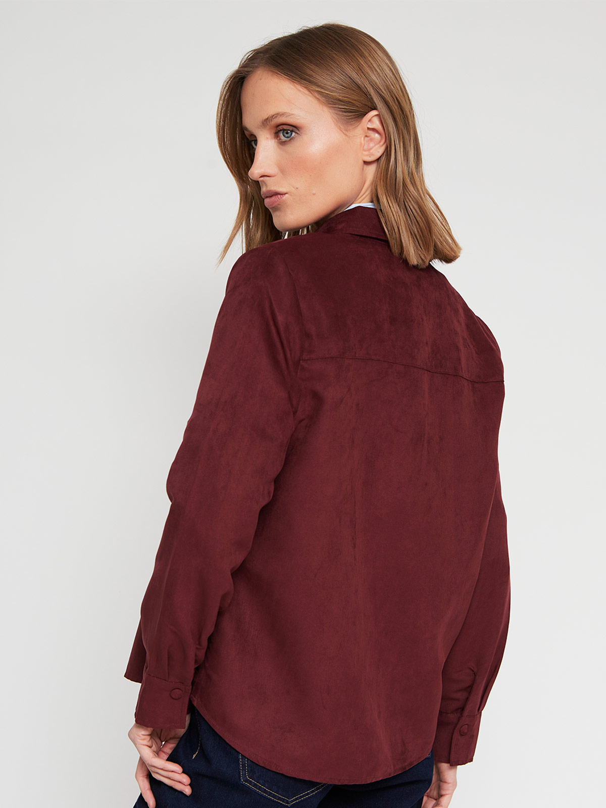 BLUSA MANGA LARGA MUJER MARQUIS SUEDE - 3