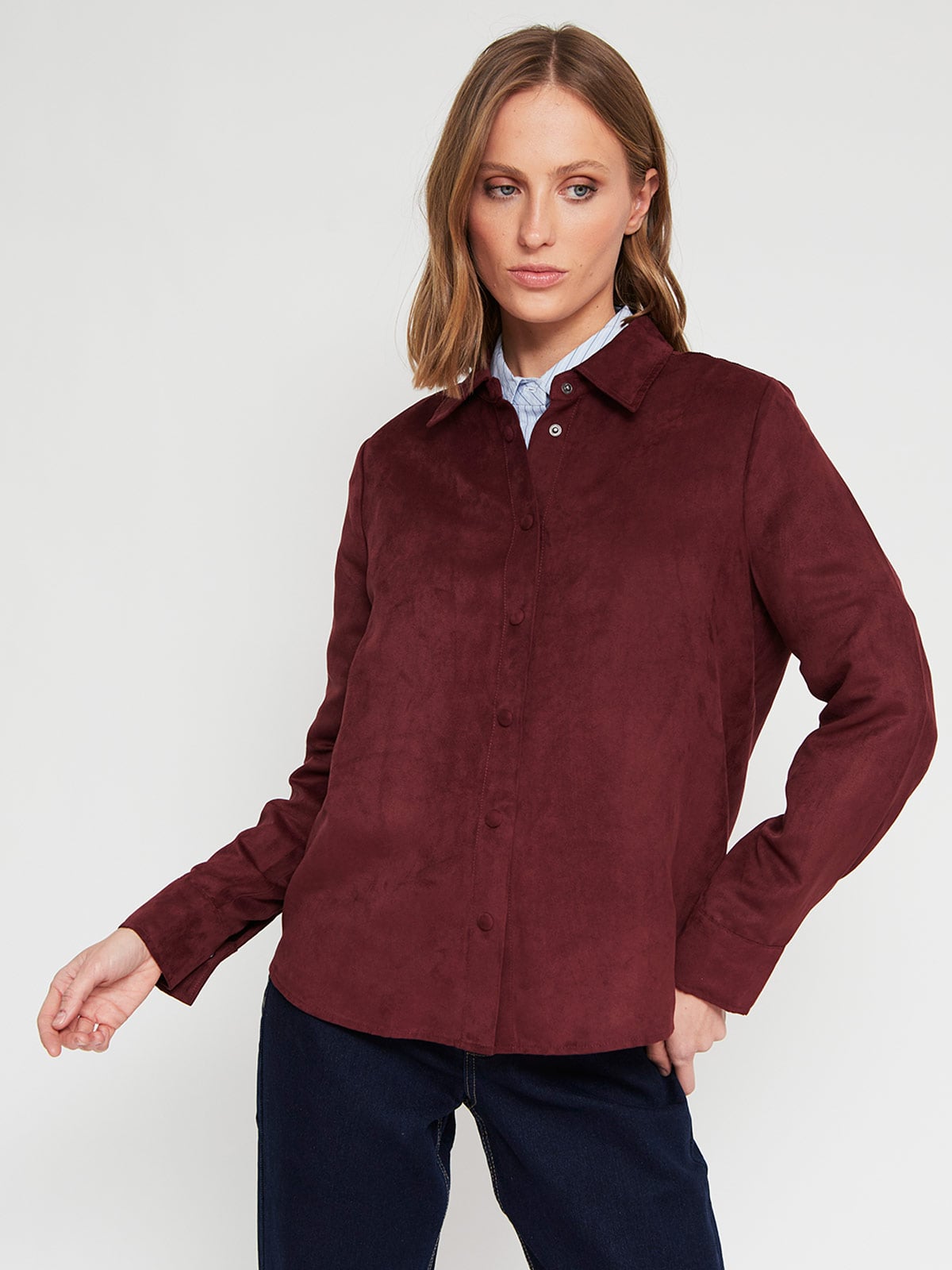 BLUSA MANGA LARGA MUJER MARQUIS SUEDE - 2