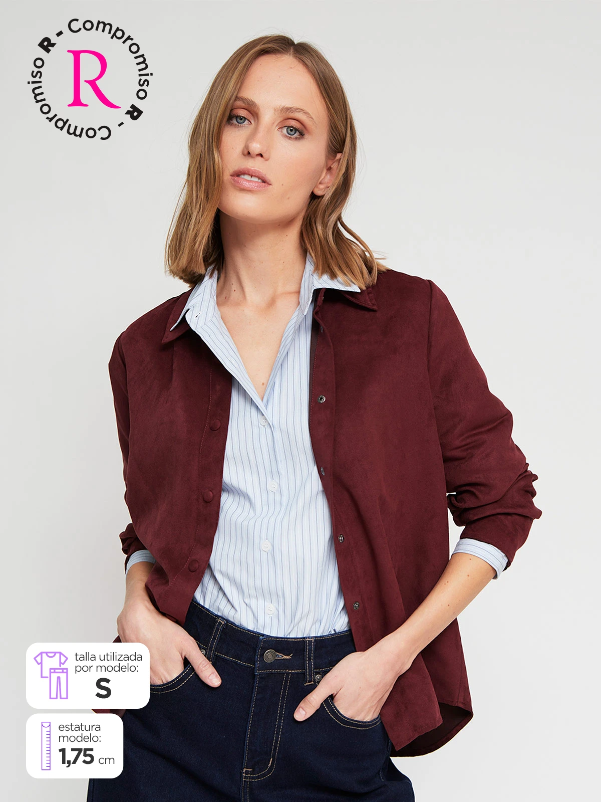 BLUSA MANGA LARGA MUJER MARQUIS SUEDE - 1