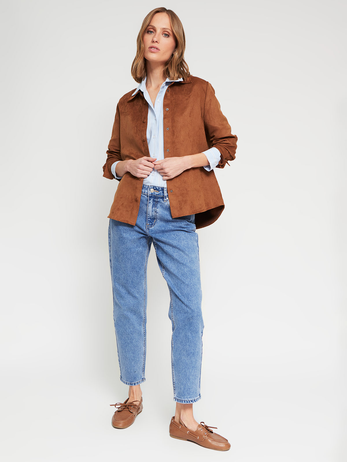 BLUSA MANGA LARGA MUJER MARQUIS SUEDE - 5