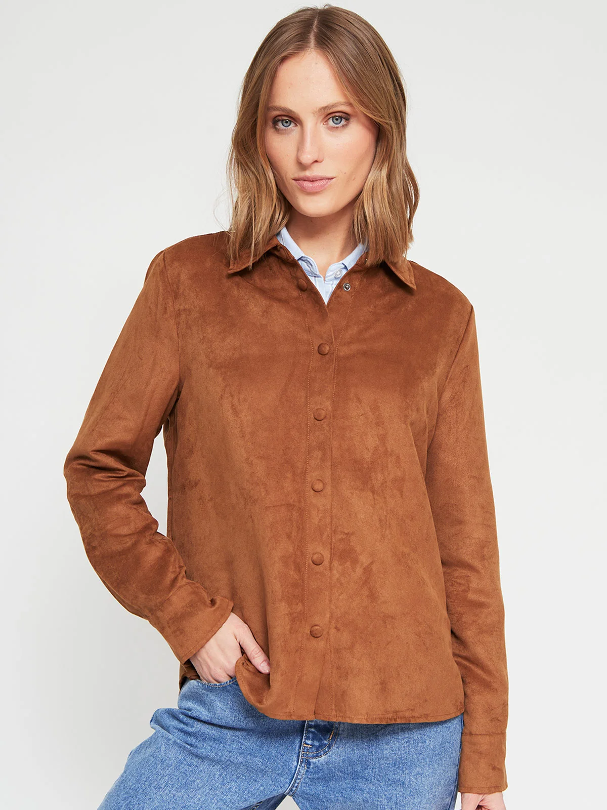 BLUSA MANGA LARGA MUJER MARQUIS SUEDE - 2
