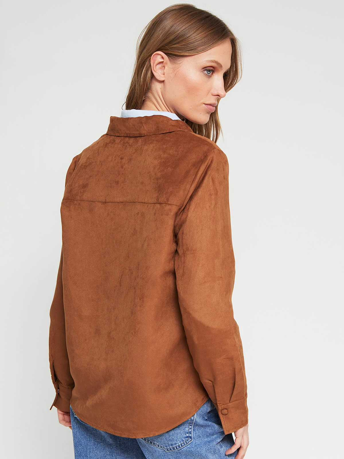 BLUSA MANGA LARGA MUJER MARQUIS SUEDE - 3