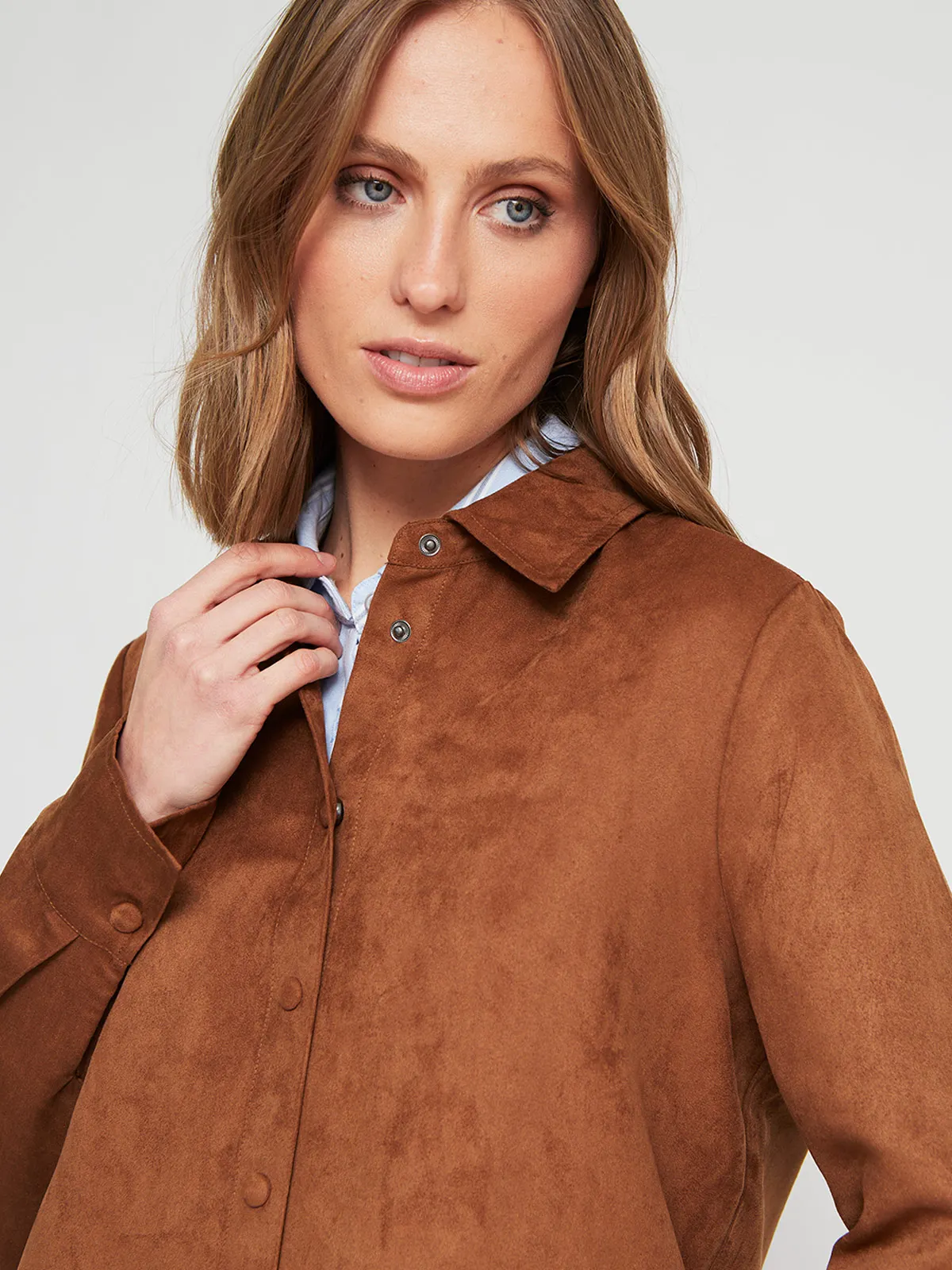 BLUSA MANGA LARGA MUJER MARQUIS SUEDE - 4