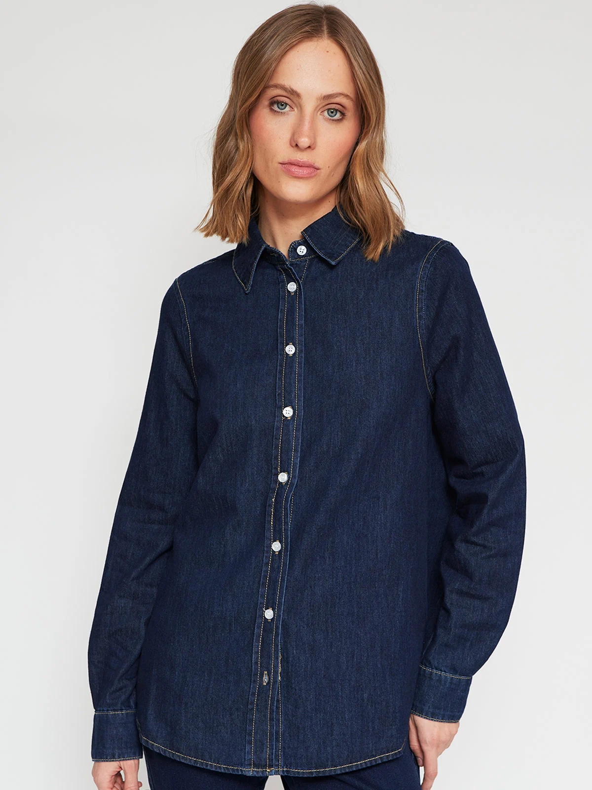 BLUSA MANGA LARGA MUJER MARQUIS DENIM - 2
