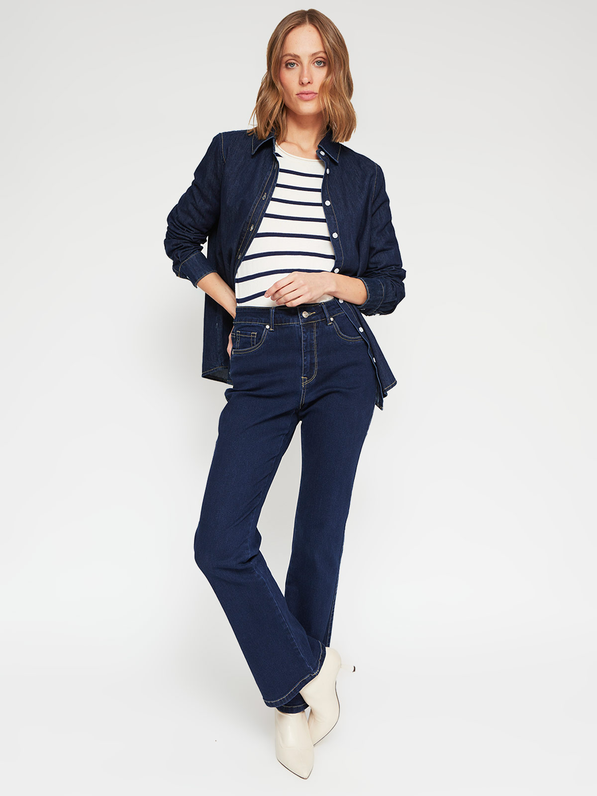 BLUSA MANGA LARGA MUJER MARQUIS DENIM - 5