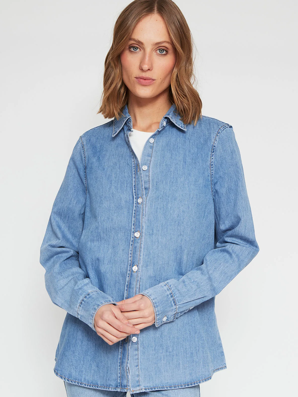 BLUSA MANGA LARGA MUJER MARQUIS DENIM - 2