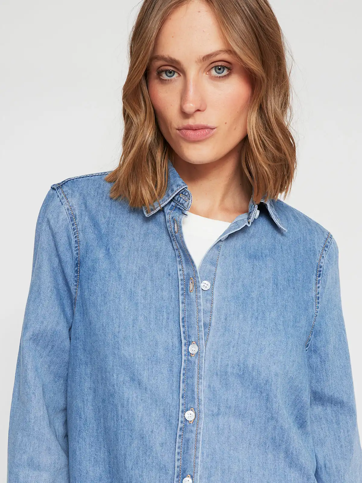 BLUSA MANGA LARGA MUJER MARQUIS DENIM - 4