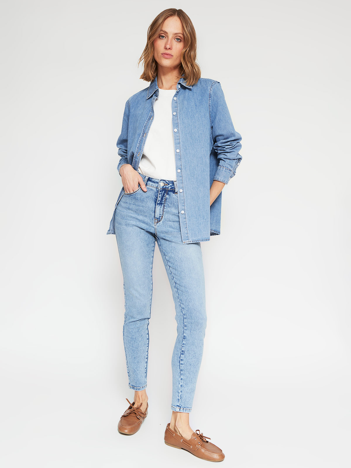 BLUSA MANGA LARGA MUJER MARQUIS DENIM - 5