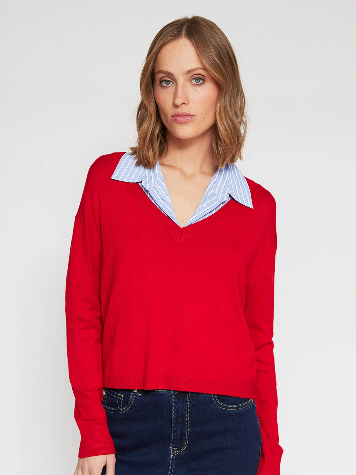 SWEATER MUJER MARQUIS CUELLO EN V - 2