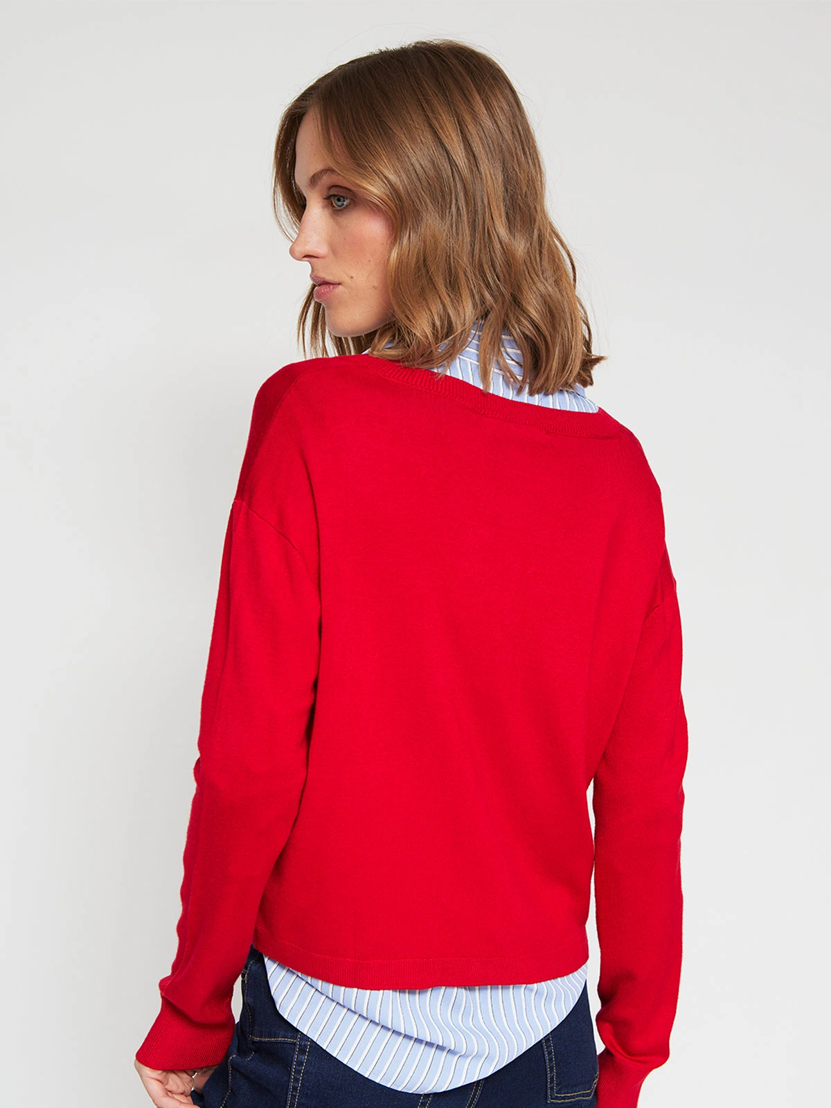 SWEATER MUJER MARQUIS CUELLO EN V - 3