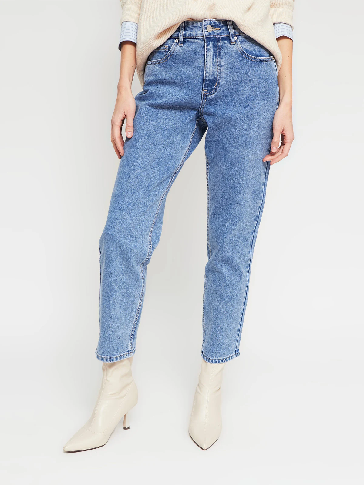 JEANS ALGODÓN MOM MUJER MARQUIS - 2