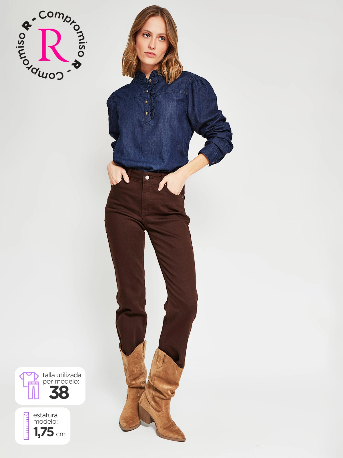 JEANS CROP MUJER MARQUIS - 1