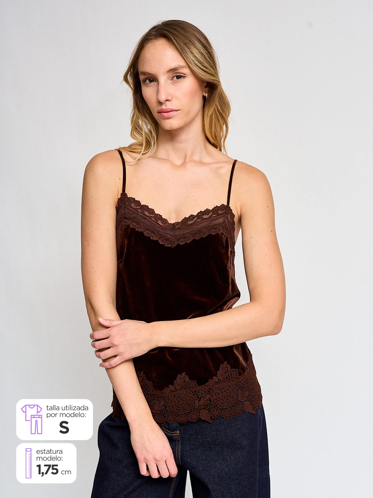 BLUSA SIN MANGAS MUJER MARQUIS VELVET - 1