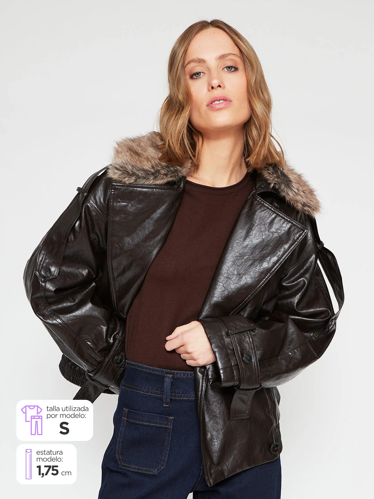 CASACA MUJER MARQUIS CORTA SHINE - 1