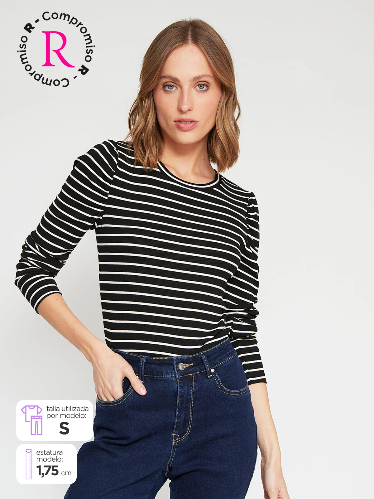 POLO MANGA LARGA MUJER MARQUIS GLOBO - 1
