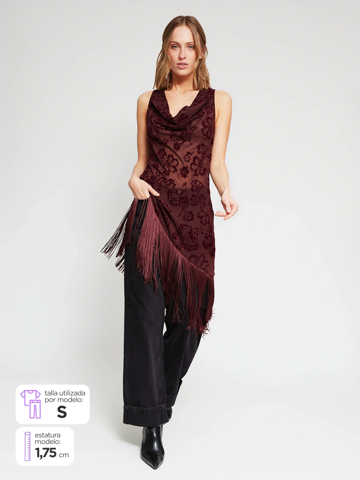 BLUSA SIN MANGAS MUJER MARQUIS FLECOS - 1