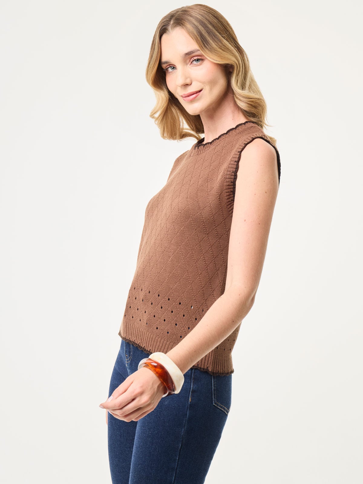 SWEATER MUJER MARQUIS TEJIDO RAYA - 3