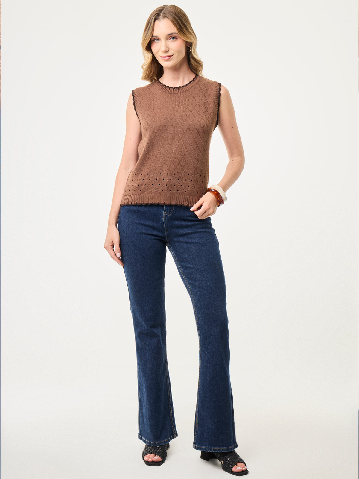SWEATER MUJER MARQUIS TEJIDO RAYA - 5