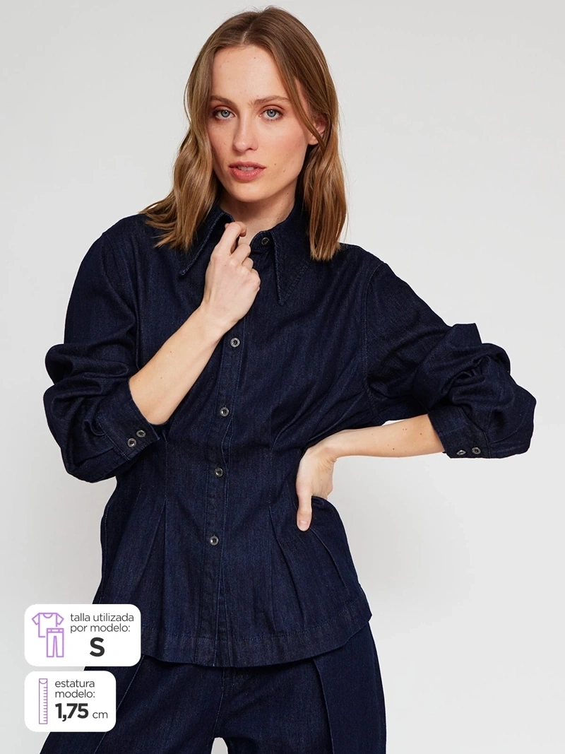 BLUSA MANGA LARGA ALGODÓN MUJER MARQUIS - 2