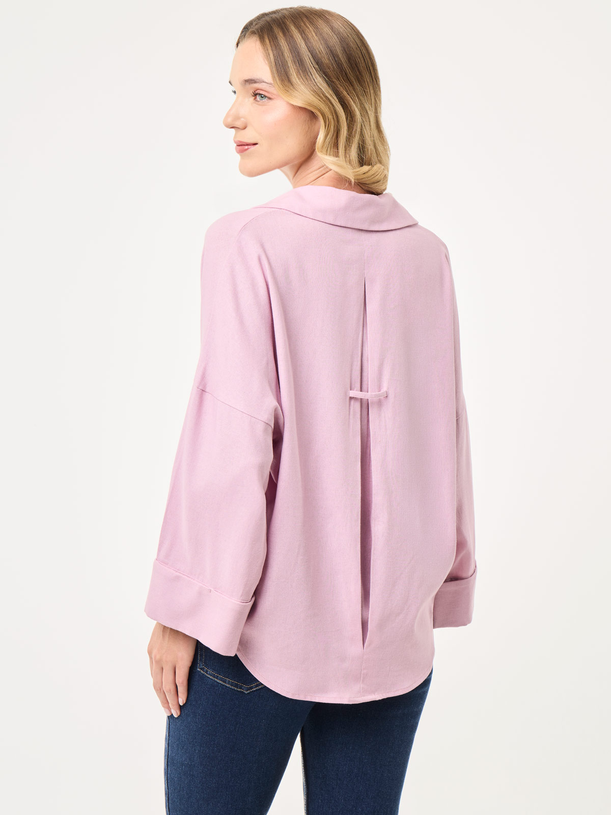 BLUSA MANGA LARGA LINO MUJER MARQUIS - 2