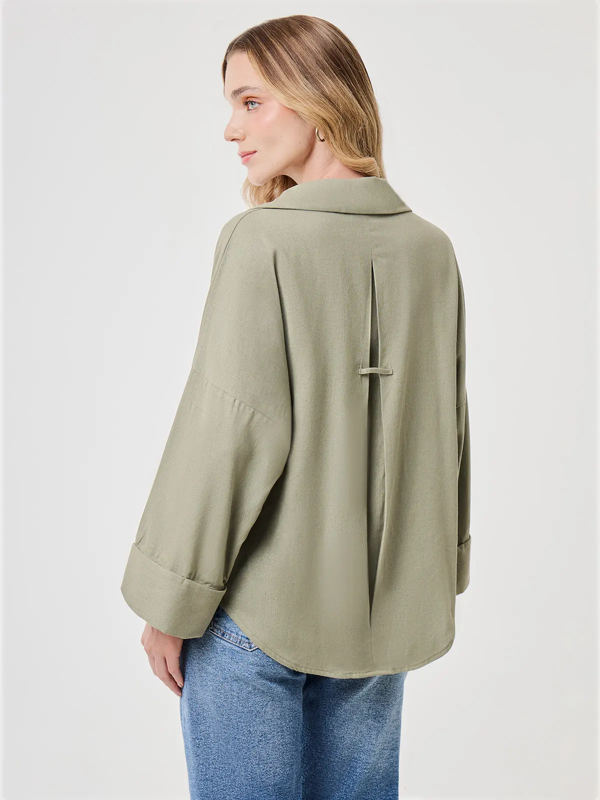 BLUSA MANGA LARGA LINO MUJER MARQUIS - 2