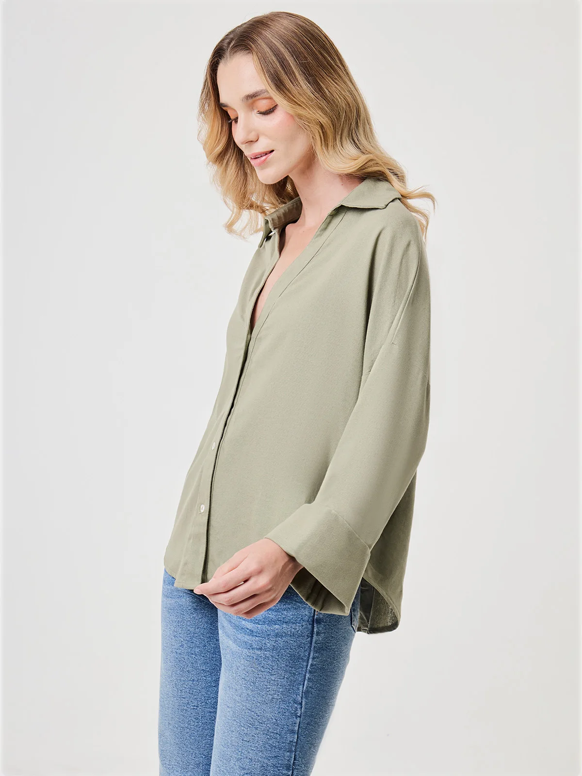 BLUSA MANGA LARGA LINO MUJER MARQUIS - 3