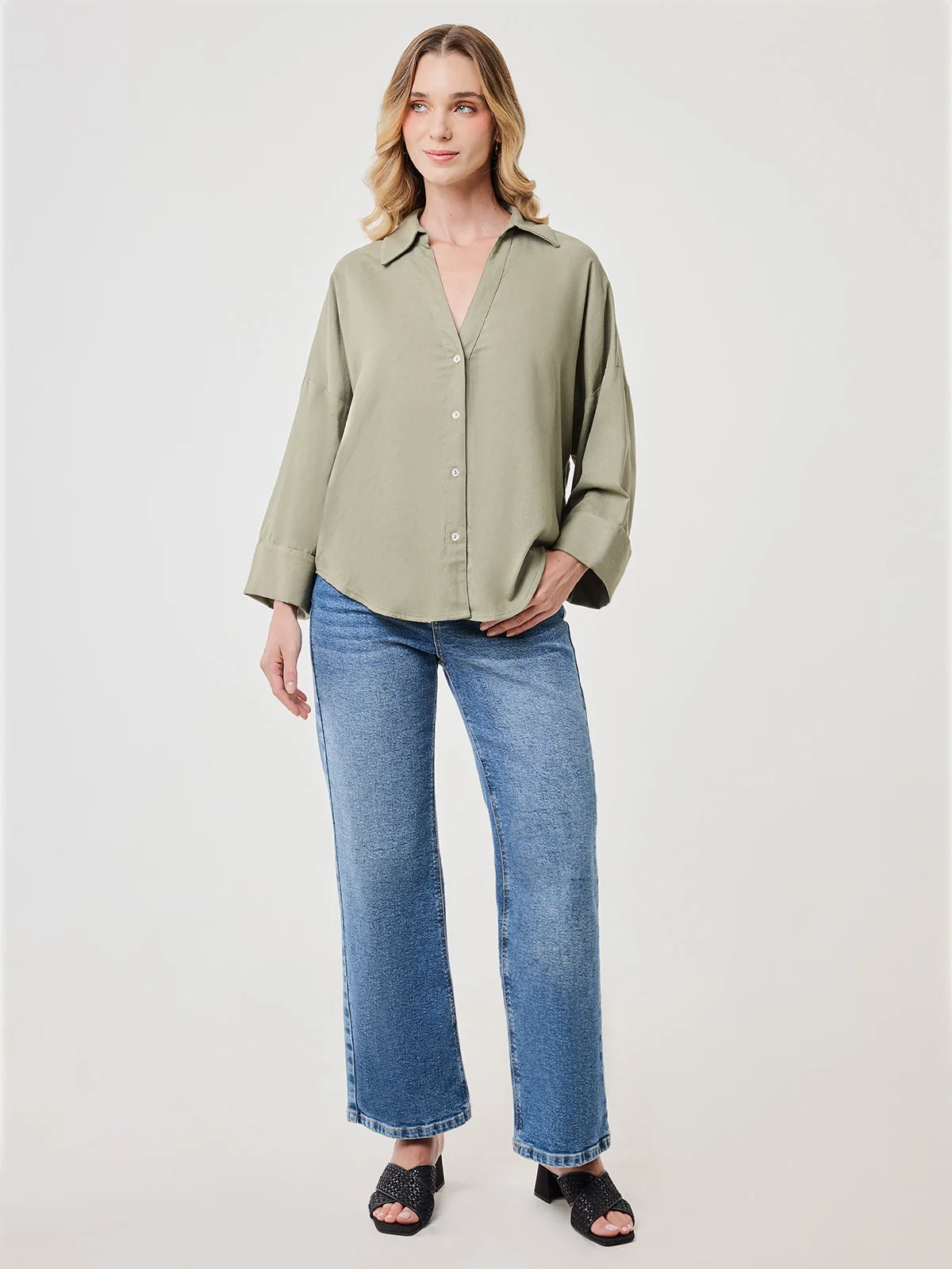 BLUSA MANGA LARGA LINO MUJER MARQUIS - 5