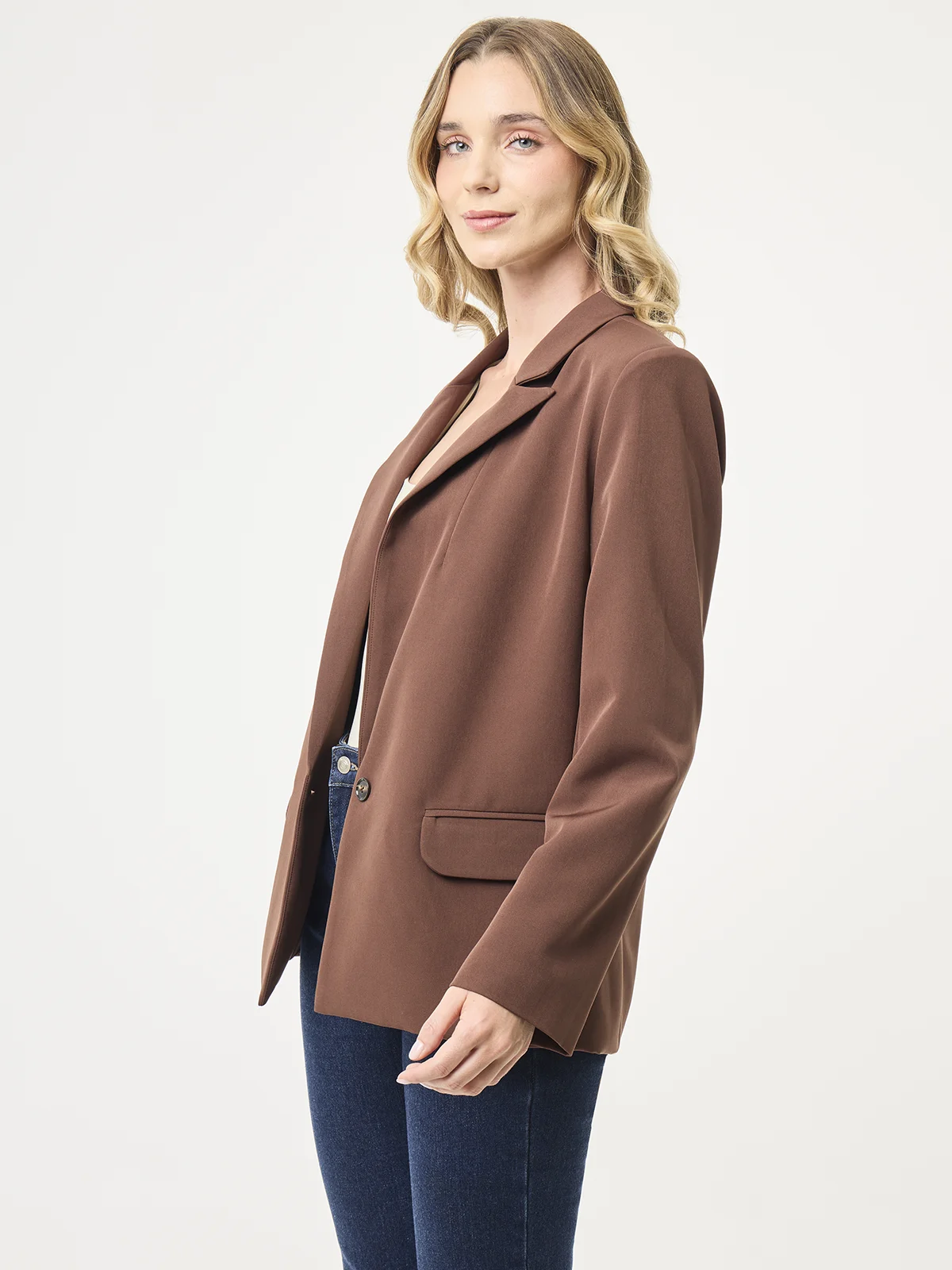 BLAZER MUJER MARQUIS LARGO BÁSICO - 3
