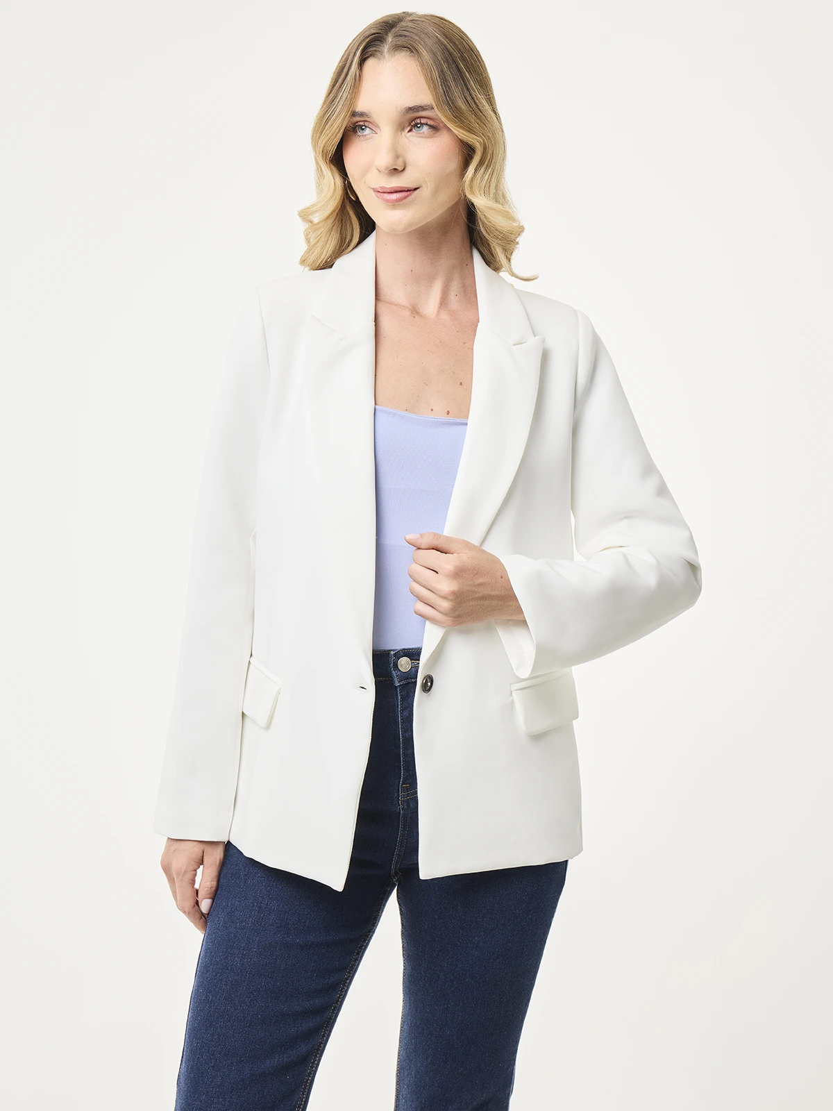 BLAZER MUJER MARQUIS LARGO BÁSICO - 1