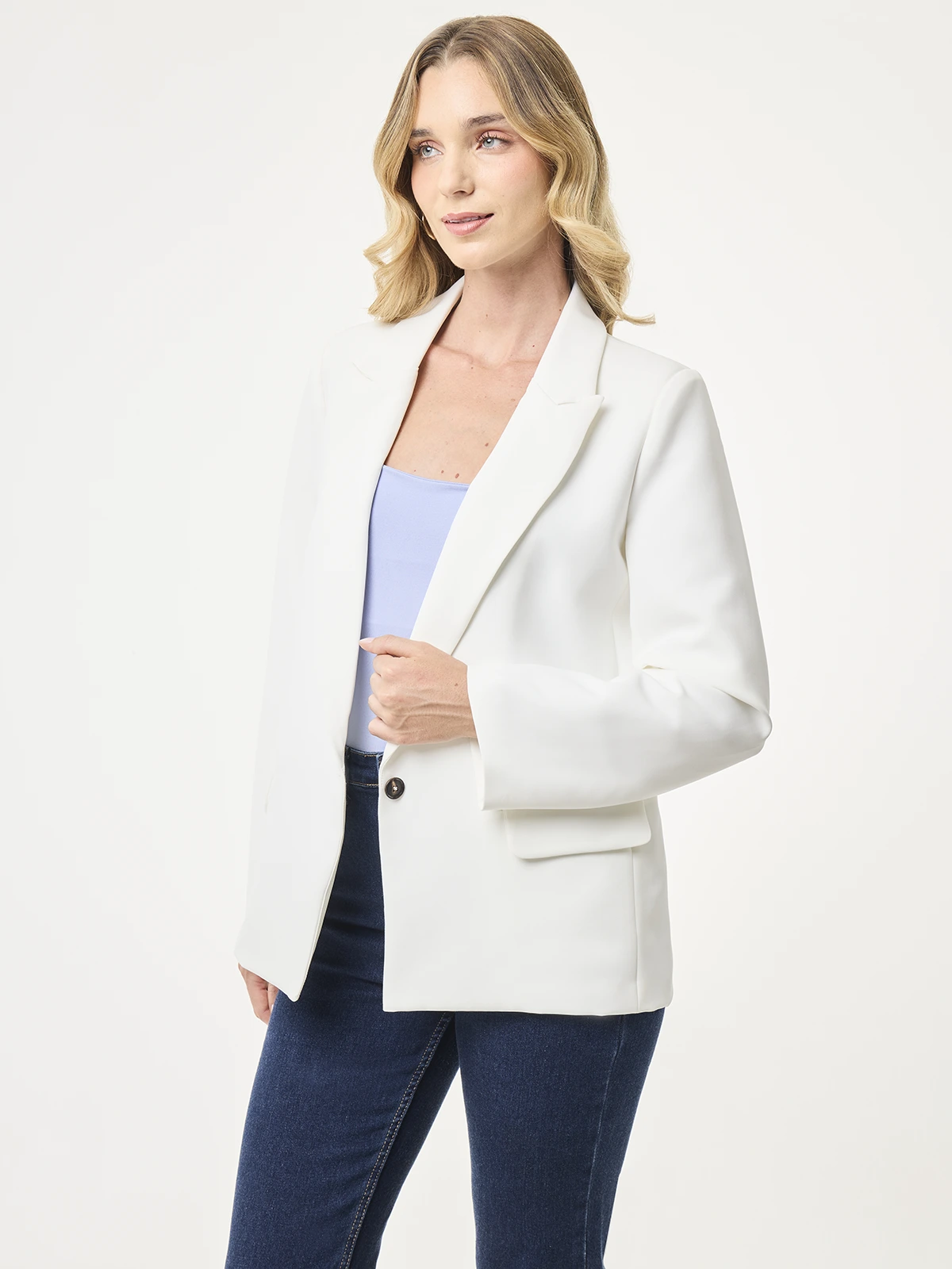BLAZER MUJER MARQUIS LARGO BÁSICO - 3