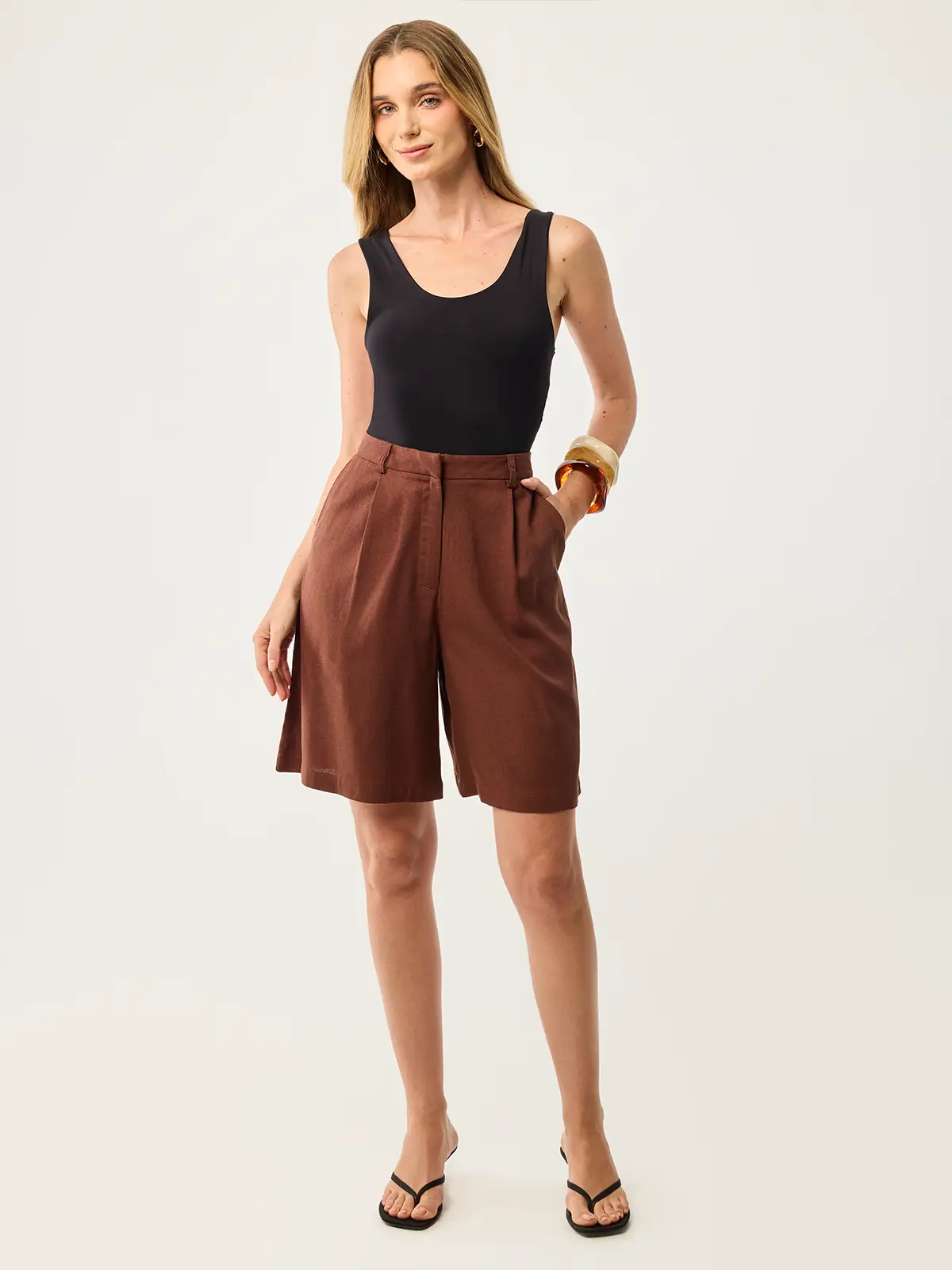 SHORT LARGO LINO MUJER MARQUIS - 5
