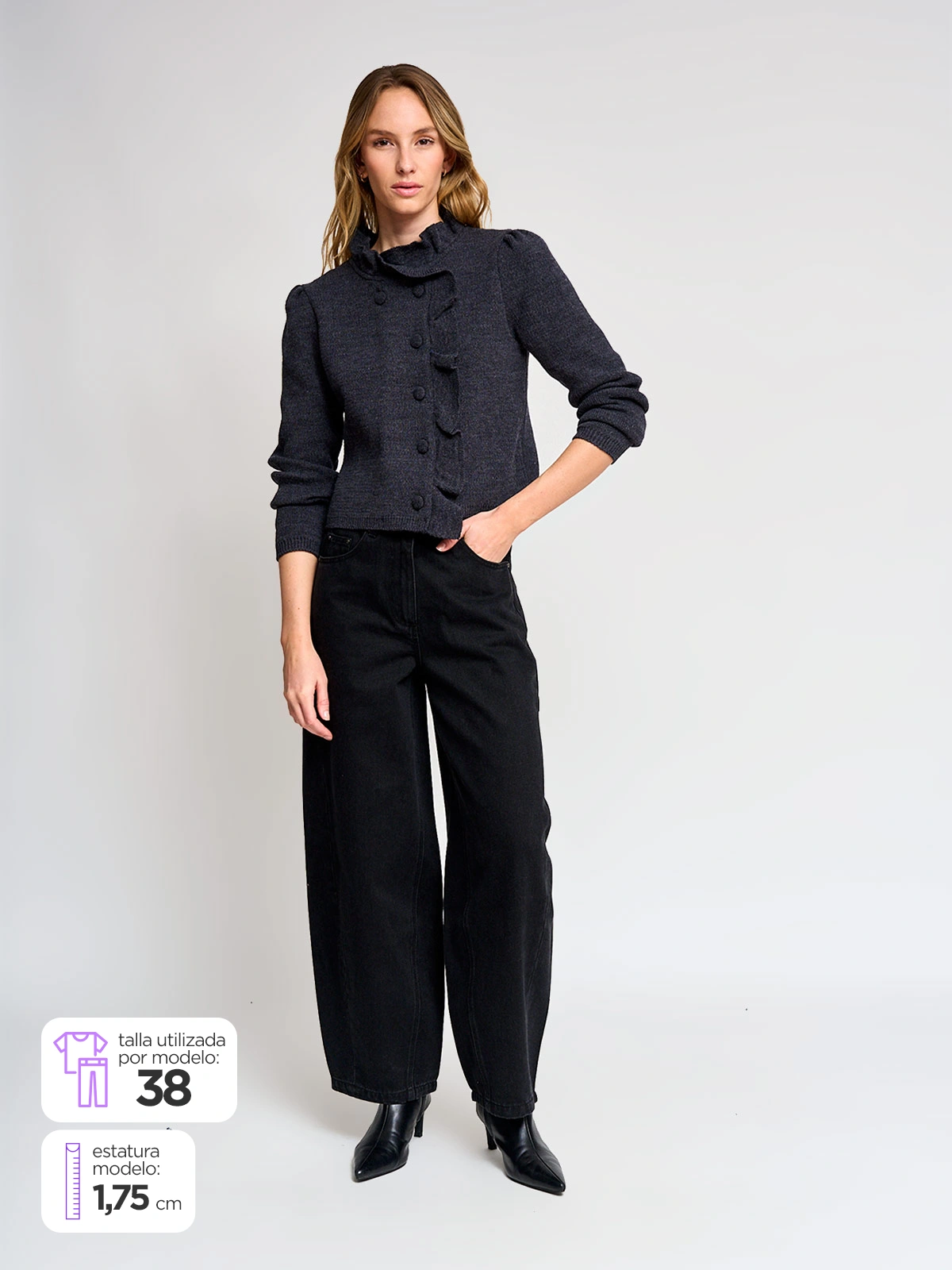 JEANS ALGODÓN REGULAR MUJER MARQUIS GLOBO - 2