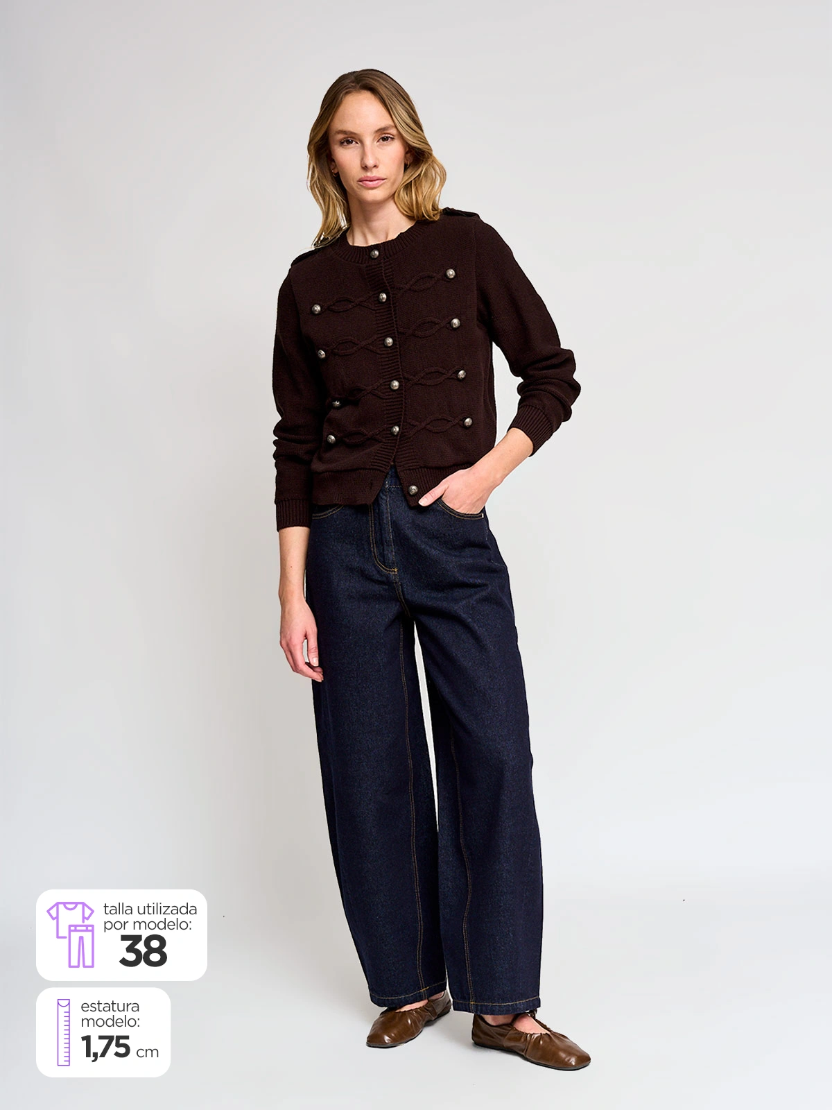 JEANS ALGODÓN REGULAR MUJER MARQUIS GLOBO - 1