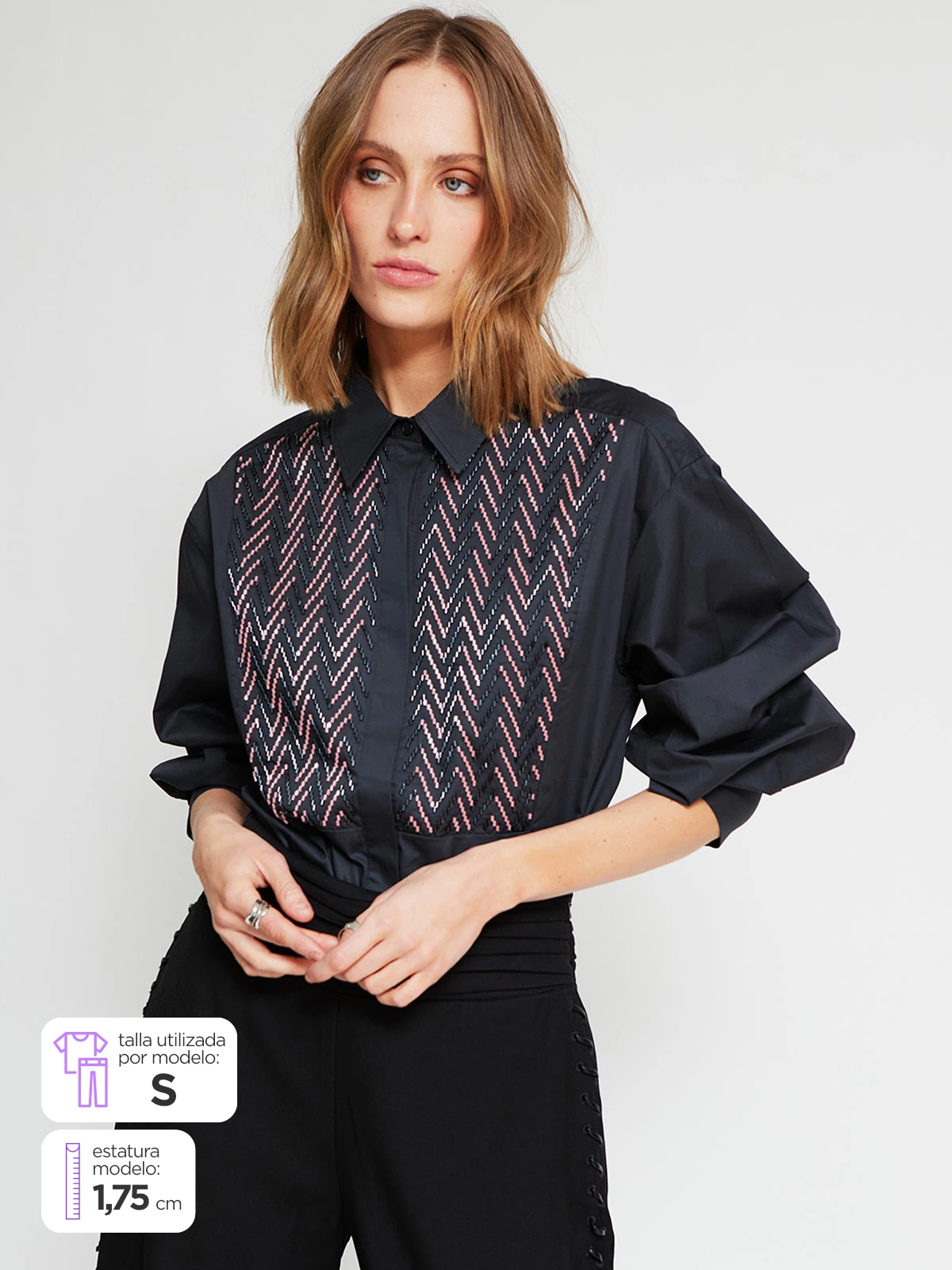 BLUSA MANGA LARGA ALGODÓN MUJER MARQUIS X MARIA CHER - 1