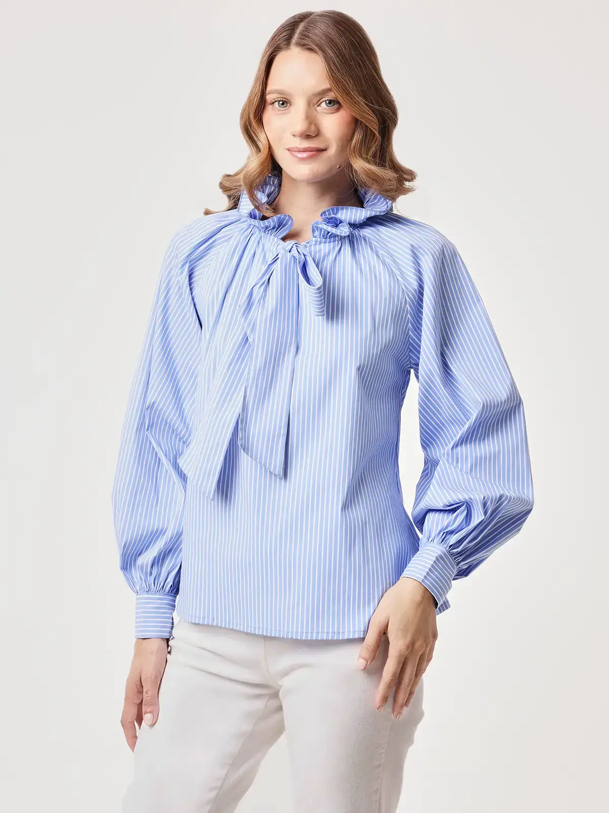 BLUSA MANGA LARGA MUJER MARQUIS CUELLO - 1