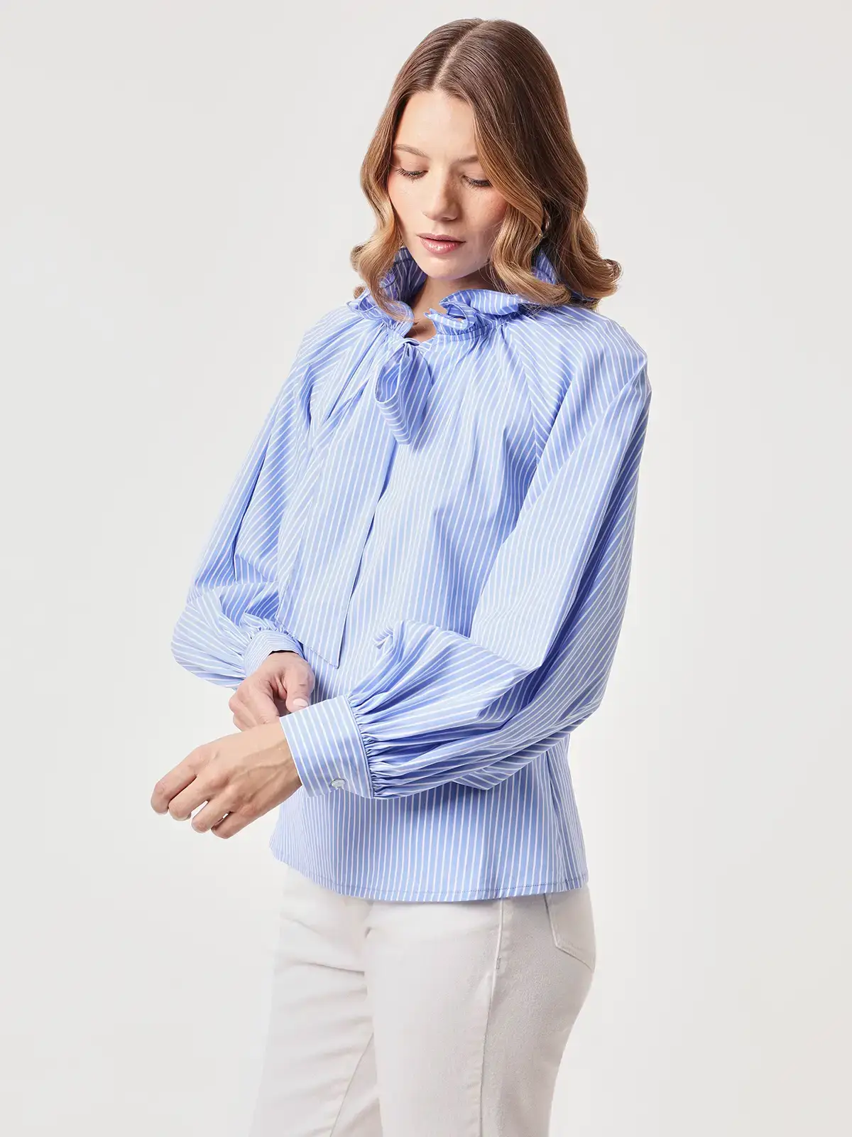BLUSA MANGA LARGA MUJER MARQUIS CUELLO - 3