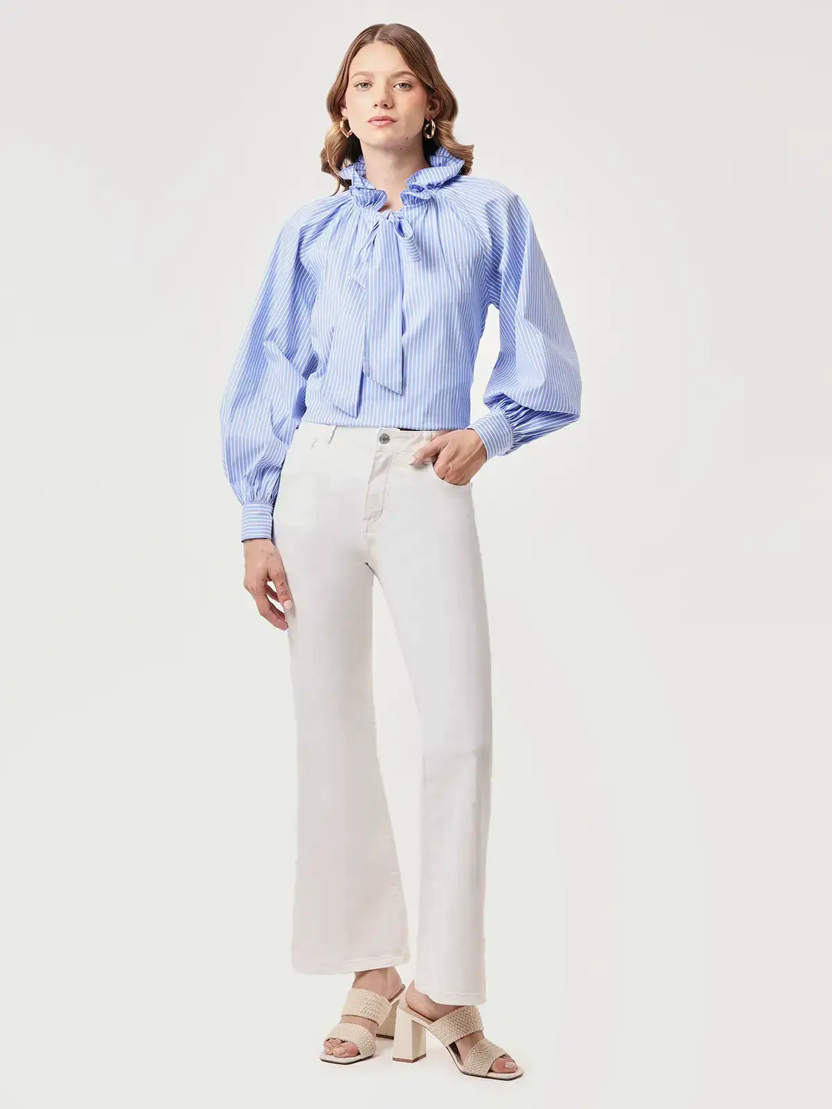 BLUSA MANGA LARGA MUJER MARQUIS CUELLO - 5