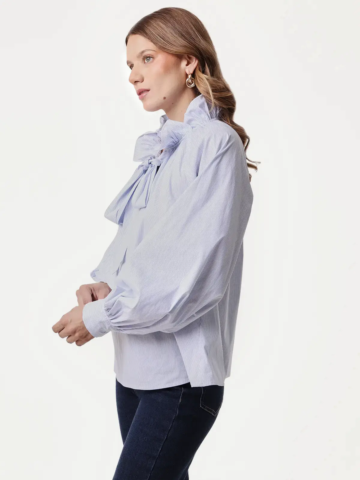 BLUSA MANGA LARGA MUJER MARQUIS CUELLO - 3