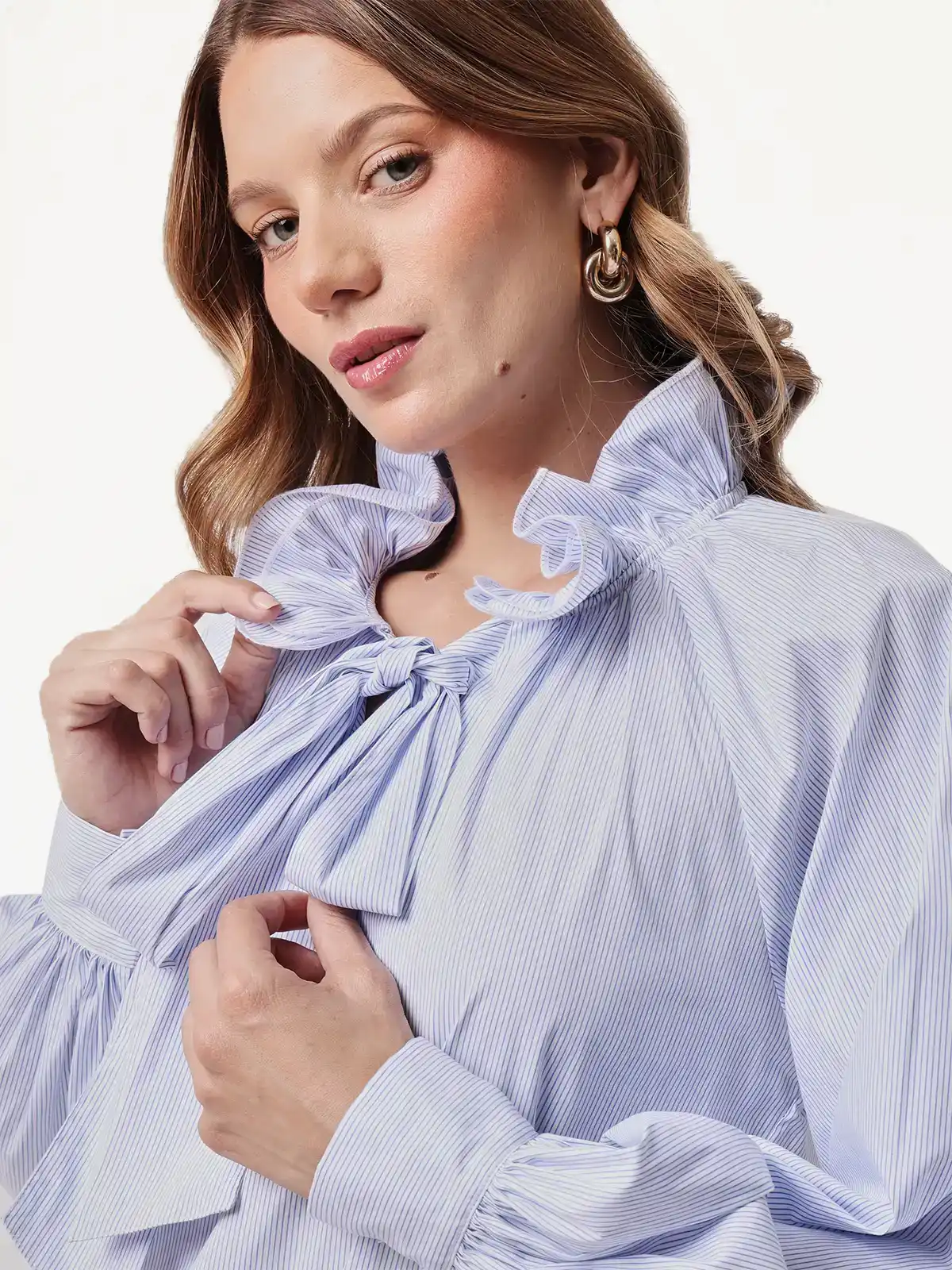 BLUSA MANGA LARGA MUJER MARQUIS CUELLO - 4