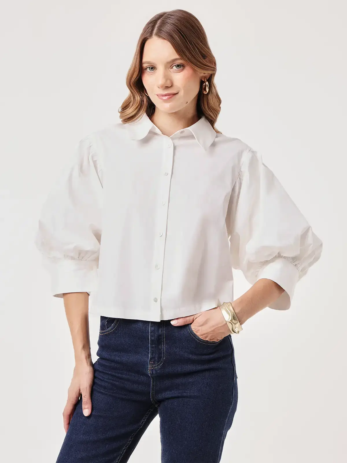 BLUSA MANGA CORTA MUJER MARQUIS BOMBACHA - 1