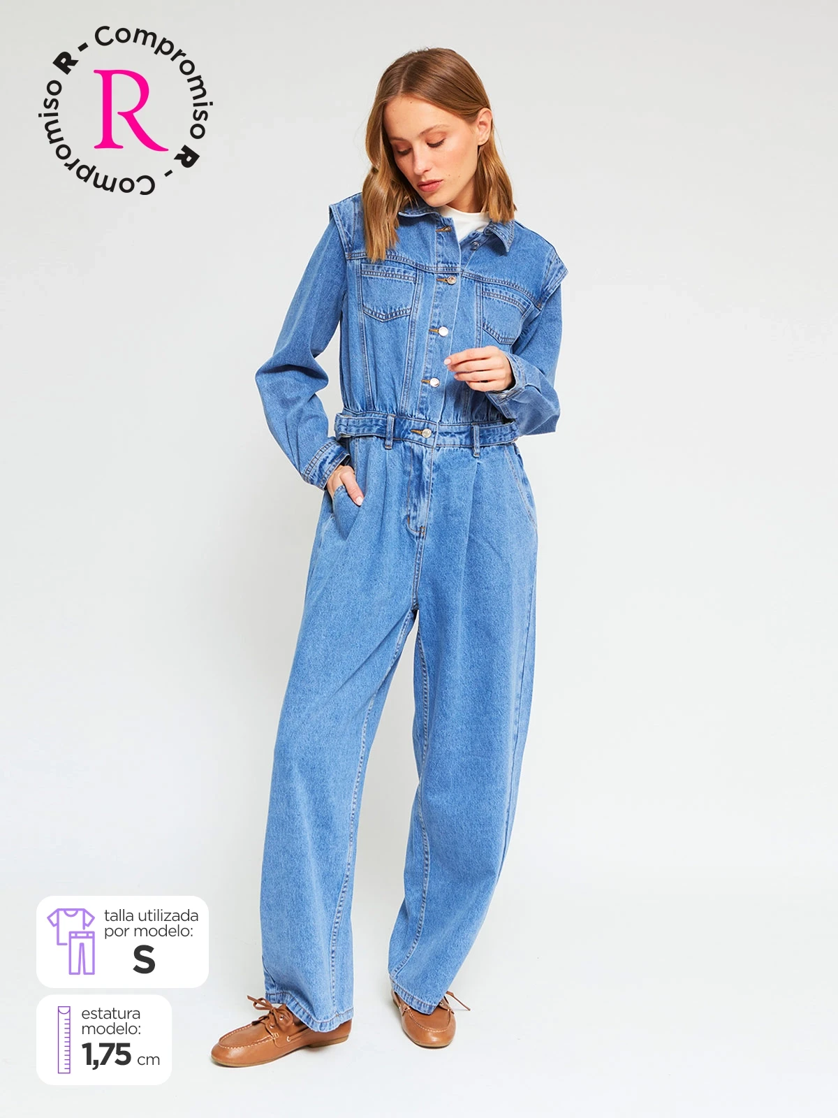 ENTERIZO LARGO MUJER MARQUIS DENIM - 1