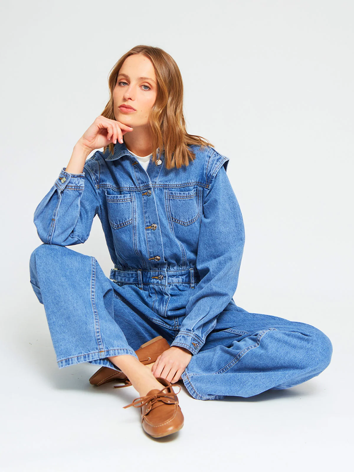 ENTERIZO LARGO MUJER MARQUIS DENIM - 4