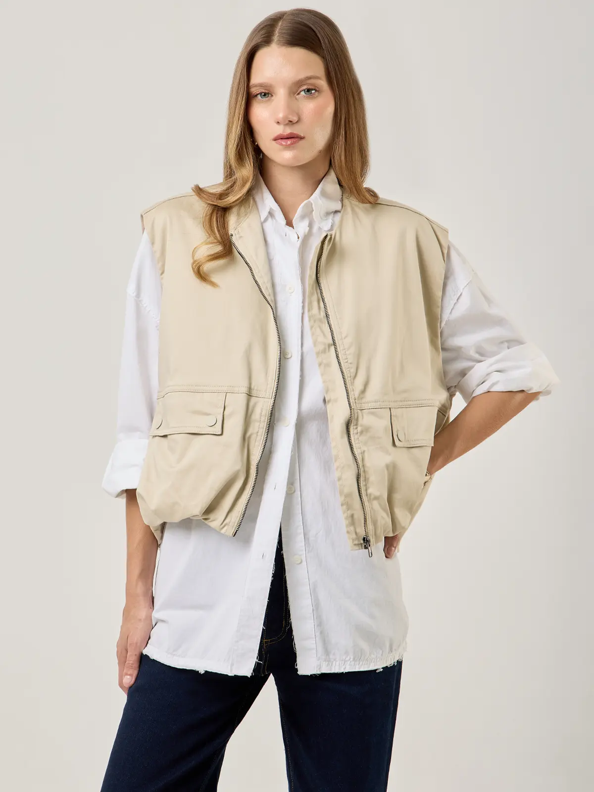 CHALECO MUJER MARQUIS CORTA BOMBER - 1