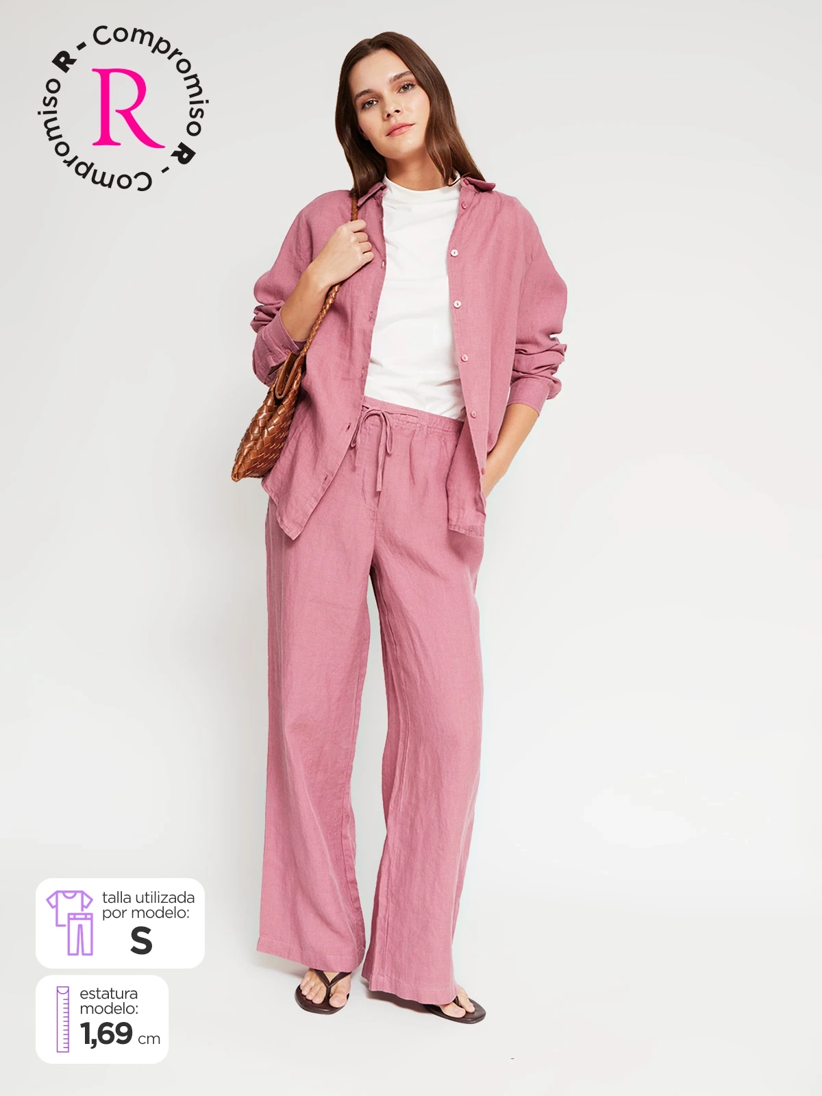 PANTALÓN LINO REGULAR MUJER MARQUIS - 1