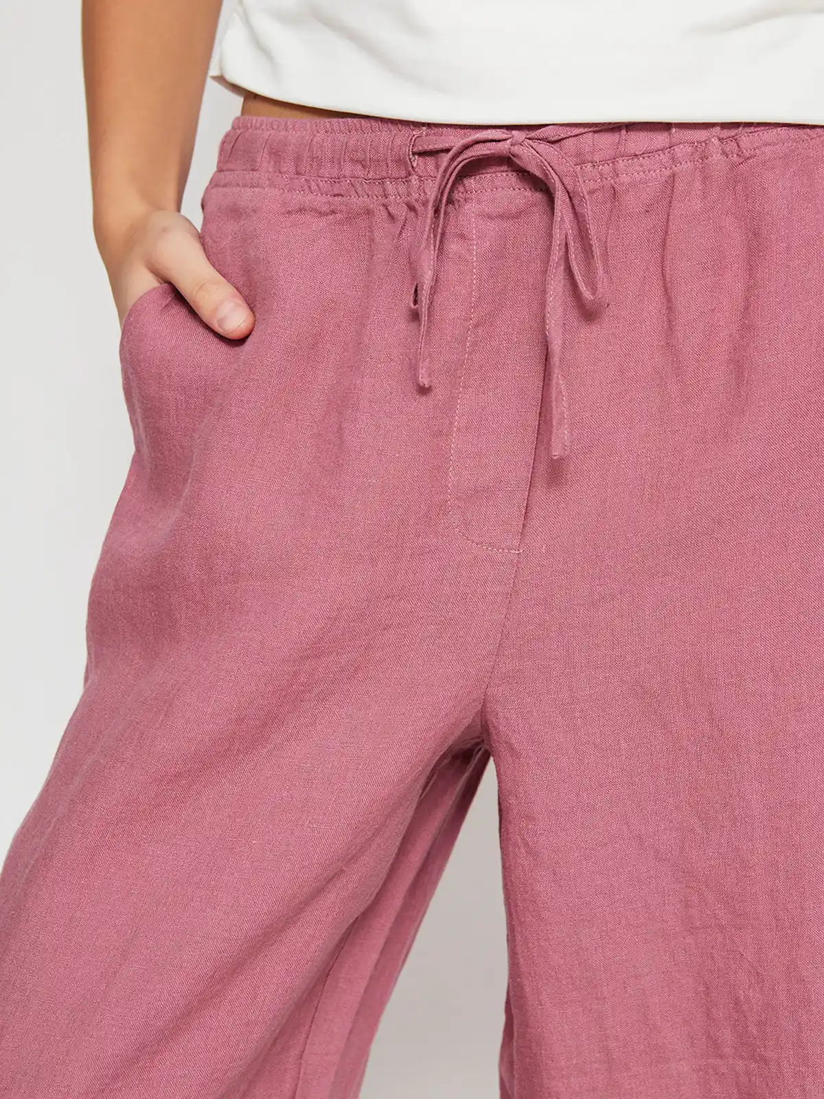 PANTALÓN LINO REGULAR MUJER MARQUIS - 4