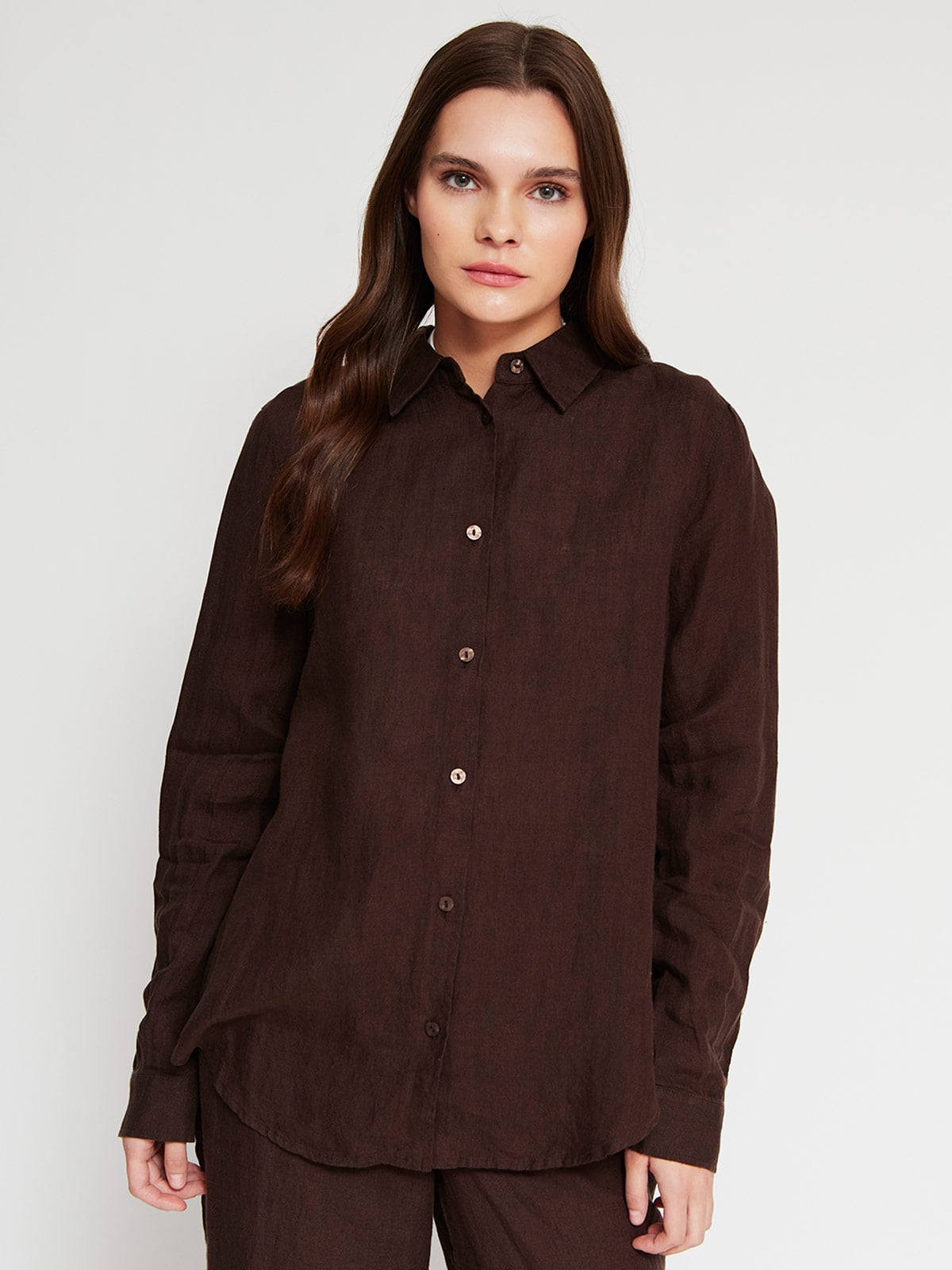 BLUSA MANGA LARGA LINO MUJER MARQUIS - 2