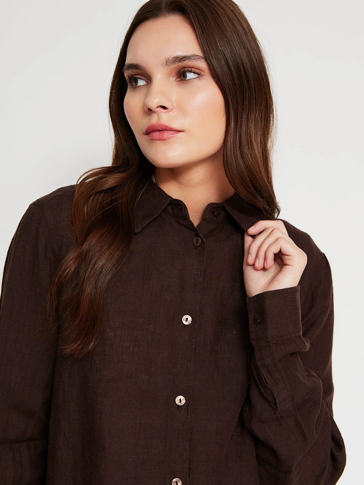 BLUSA MANGA LARGA LINO MUJER MARQUIS - 4