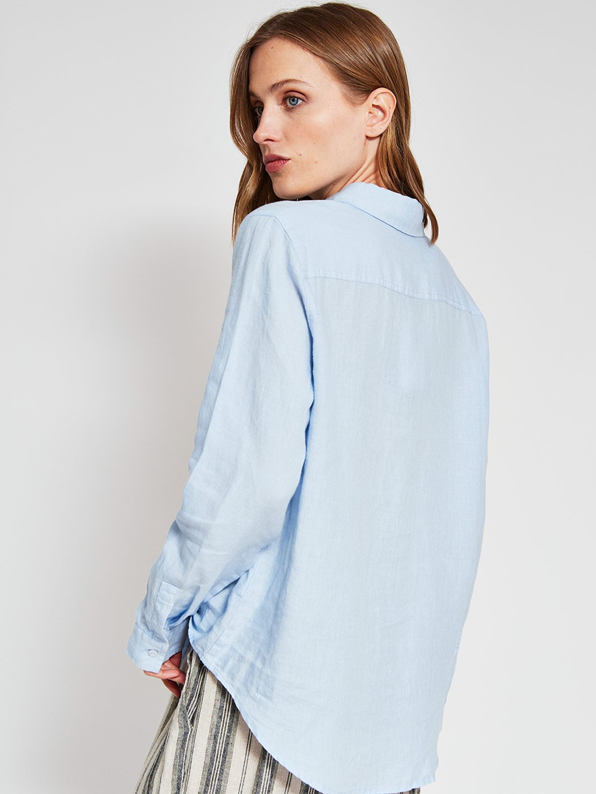 BLUSA MANGA LARGA LINO MUJER MARQUIS - 3