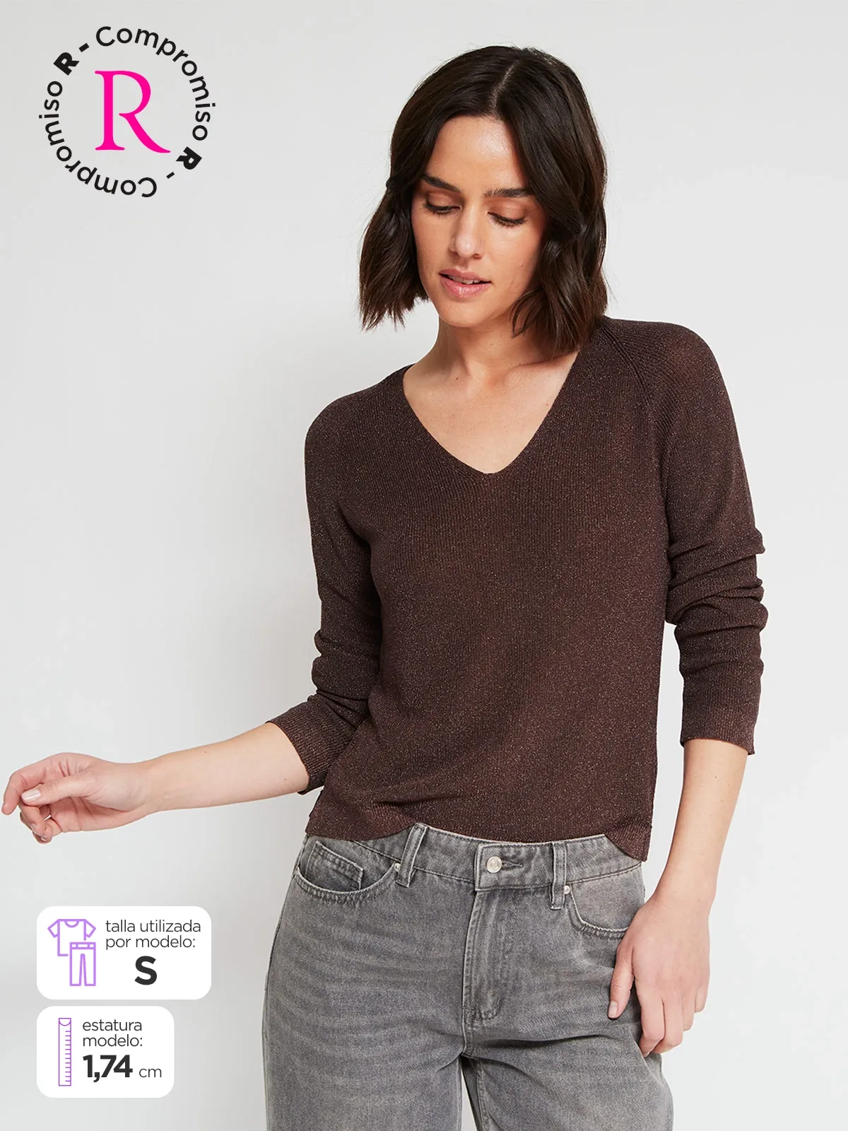 SWEATER MUJER MARQUIS BRILLO - 1